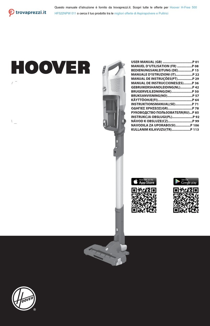 Hoover HF522NPW 011 User manual Hoover HF522NPW 011 User manual