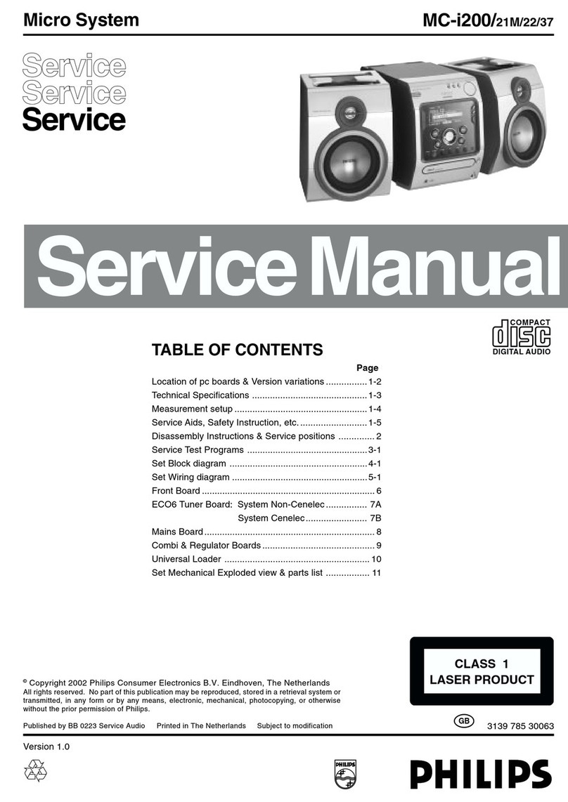 Philips MC-I200/37 User manual Philips MC-I200/37 User manual