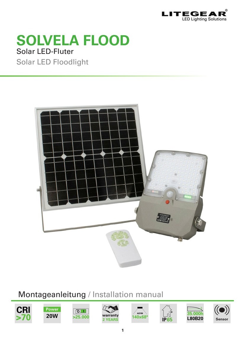 LiteGear SOLVELA FLOOD LG11965 P1 installation manual
