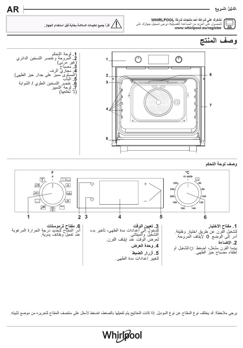 Whirlpool OMK58CU1SX quick guide