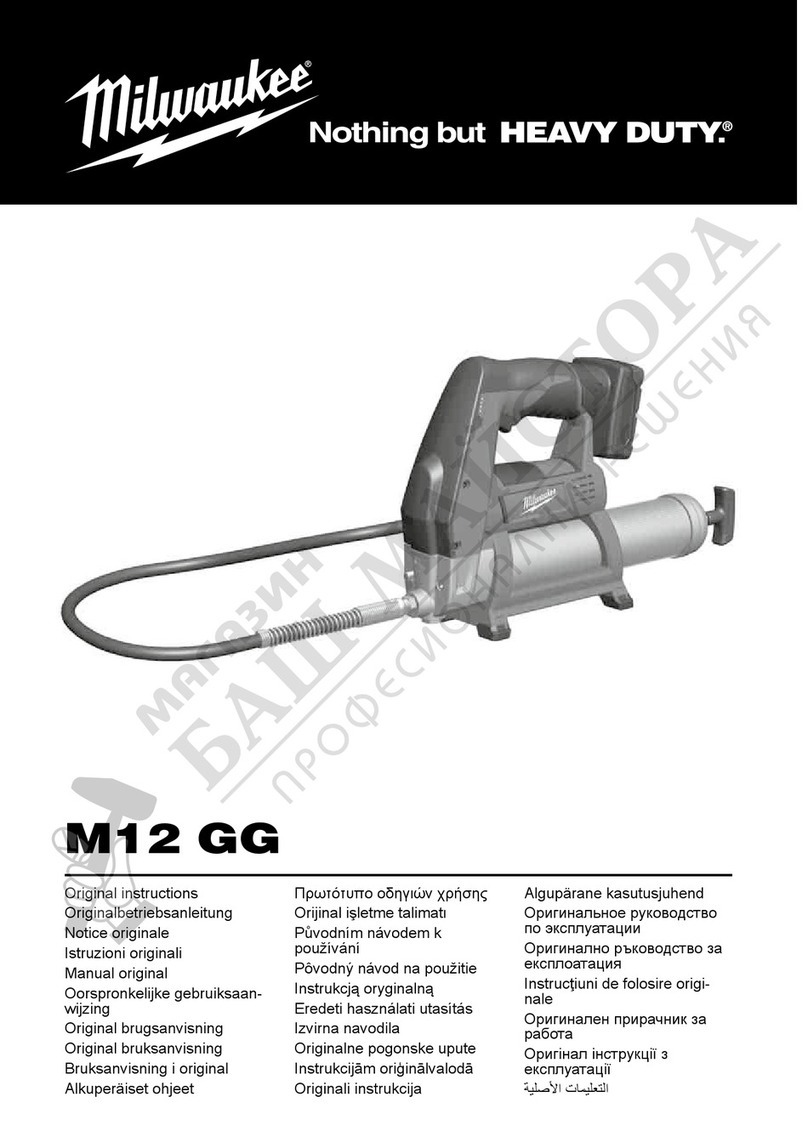 Milwaukee M12 GG Original instructions