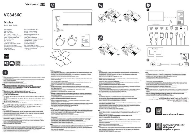 ViewSonic VG3456C User manual