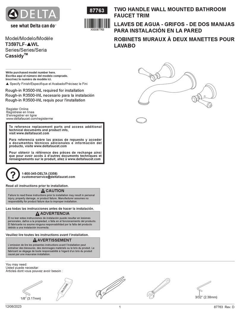 Delta Cassidy T3597LF-WL Series manual