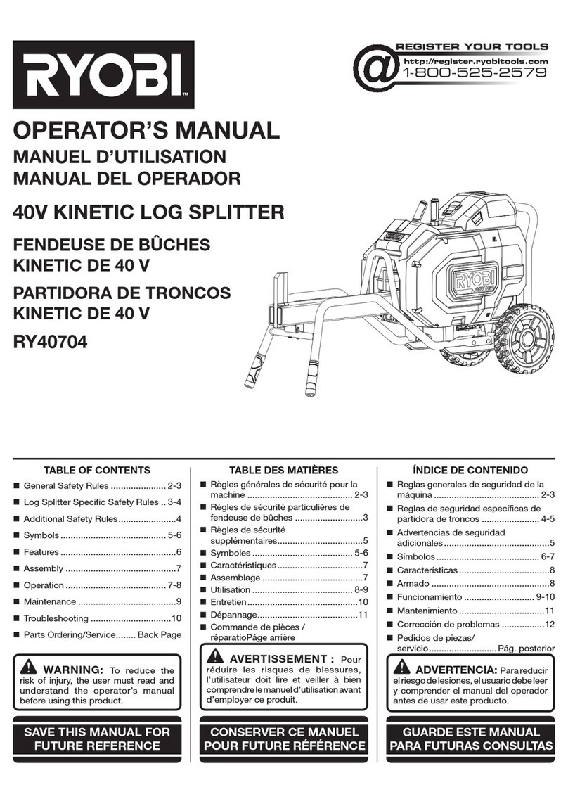 Ryobi RY40704 Operator's manual