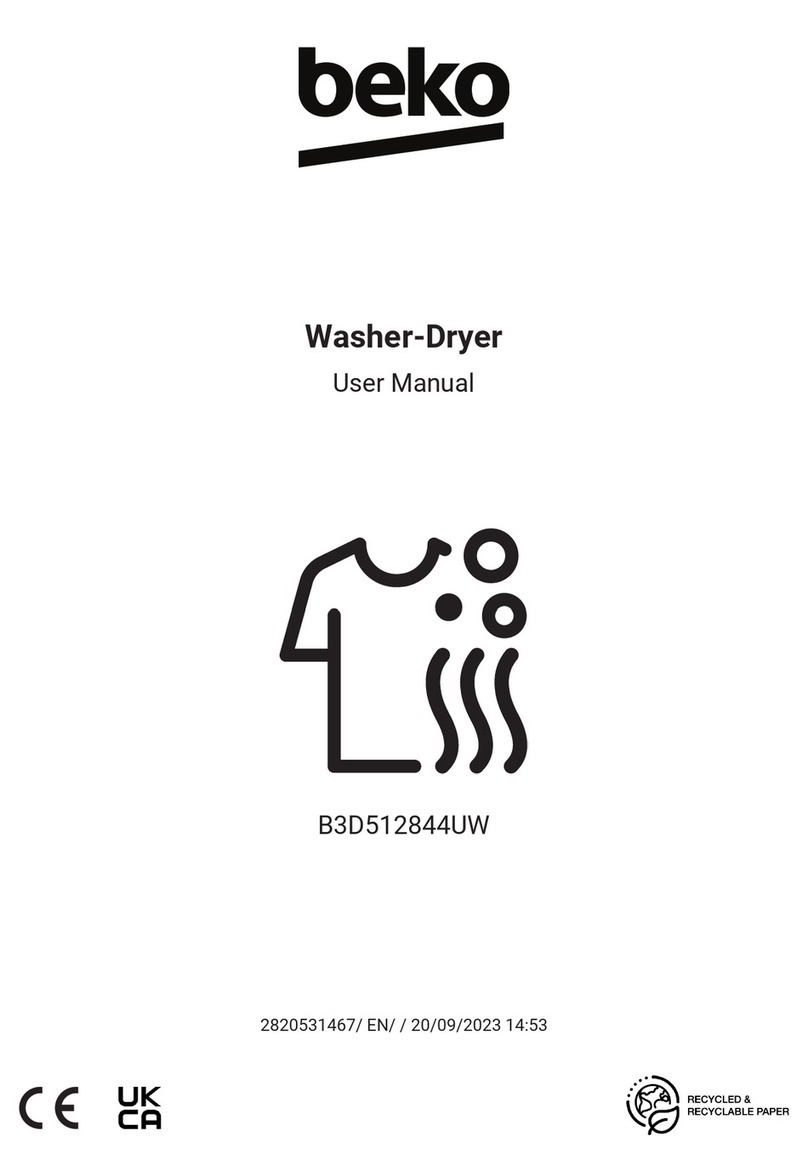 Beko B3D512844UW User manual