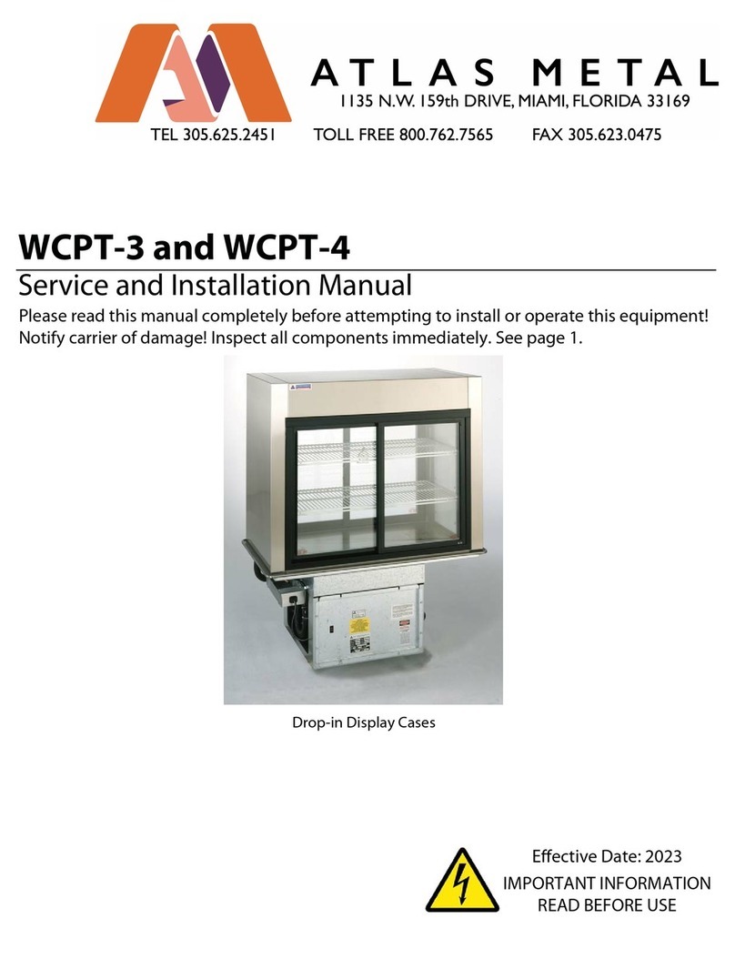 Atlas Metal WCPT-3 Service and installation manual