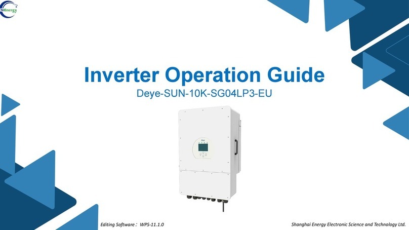 Deye SUN-10K-SG04LP3-EU Operation guide