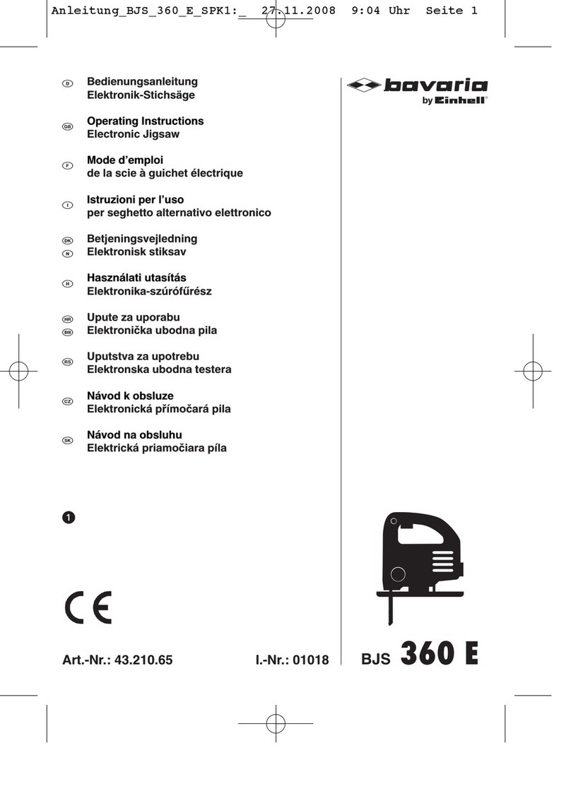 EINHELL Bavaria BJS 360 E operating instructions