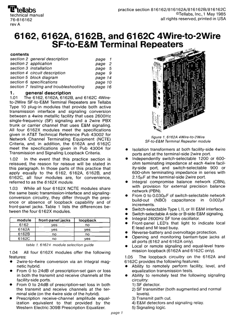 Tellabs 6162 manual