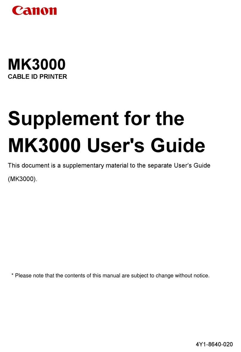 Canon MK3000 User manual