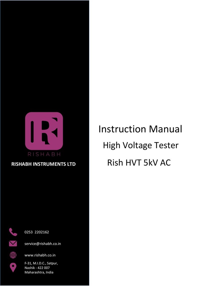 Rishabh RISH HVT 5KV AC instruction manual