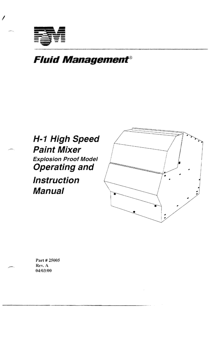 Fluid Management H-1 Operating and instruction manual