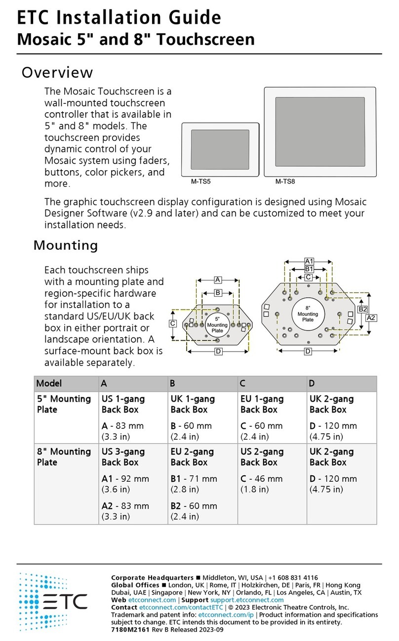 ETC Mosaic 5 installation guide