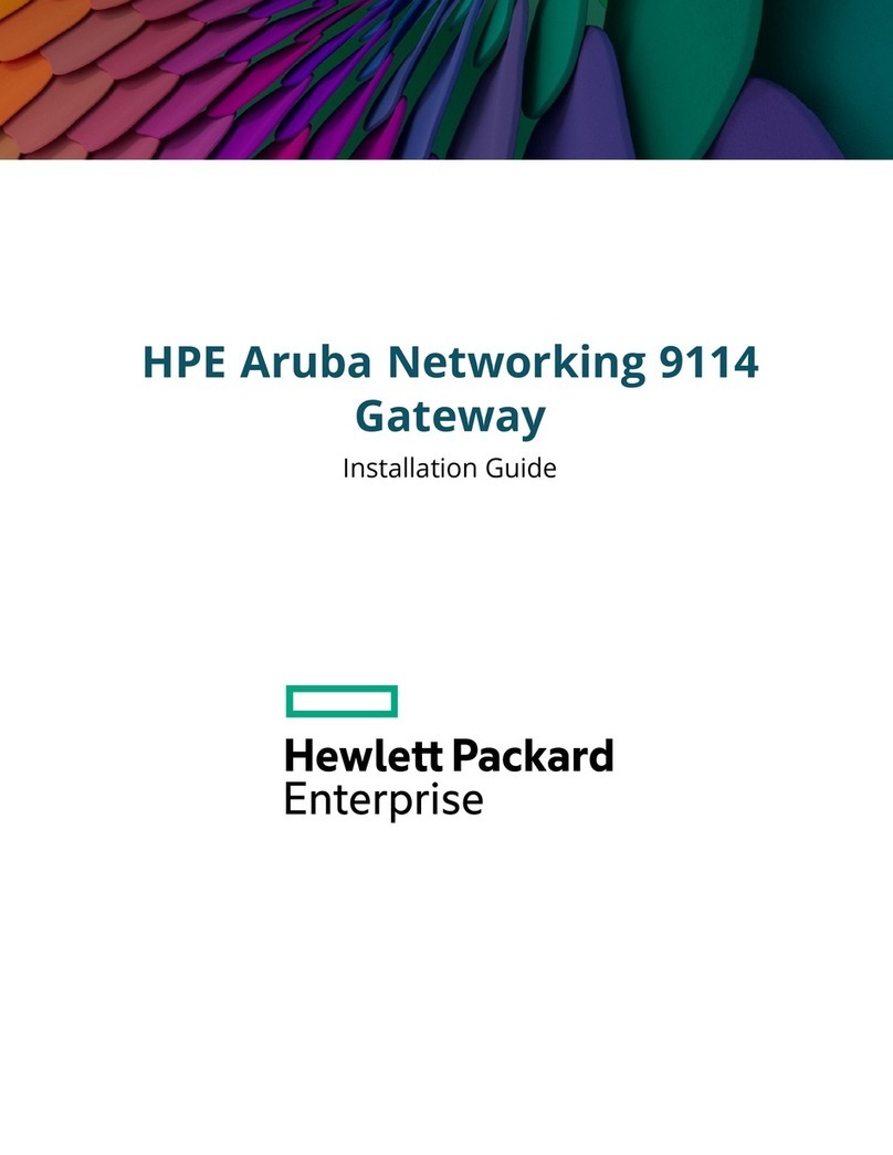 Helwett Packard HPE Aruba Networking 9114 installation guide