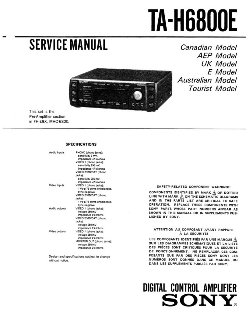 Sony TA-H6800E User manual