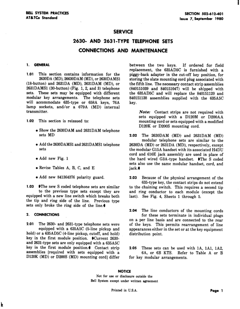 AT&T 2630 User manual