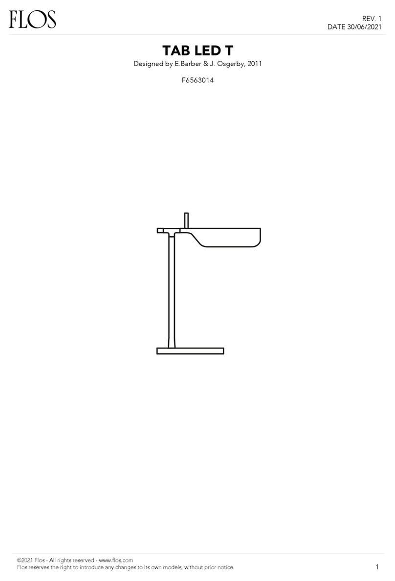 FLOS TAB T LED User manual FLOS TAB T LED User manual