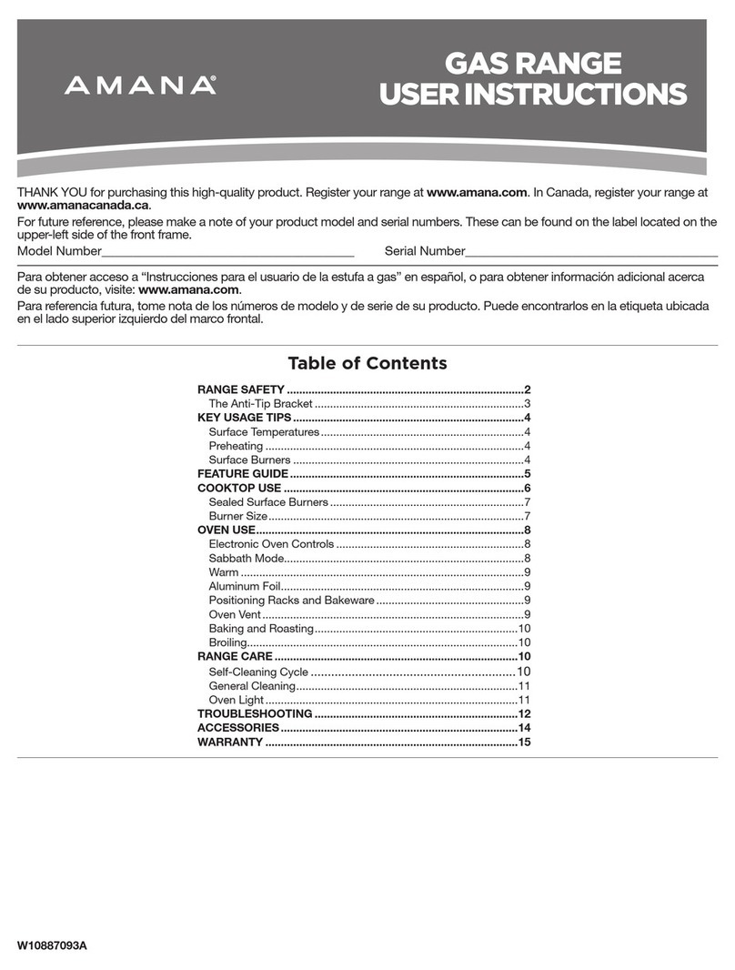 Amana W10887093A User manual