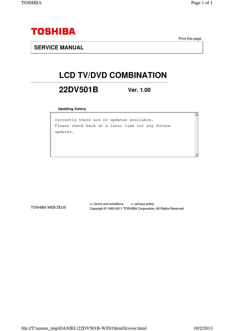 Toshiba 22DV501B User manual