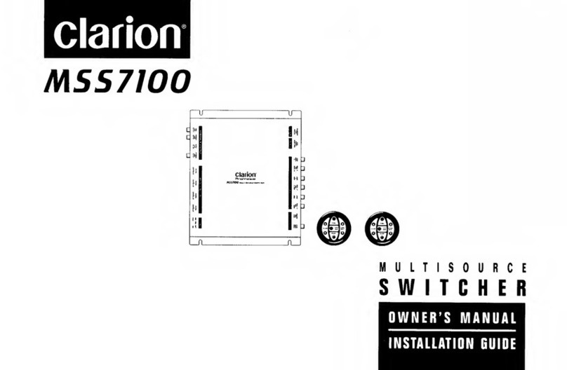Clarion MSS7100 owner's manual
