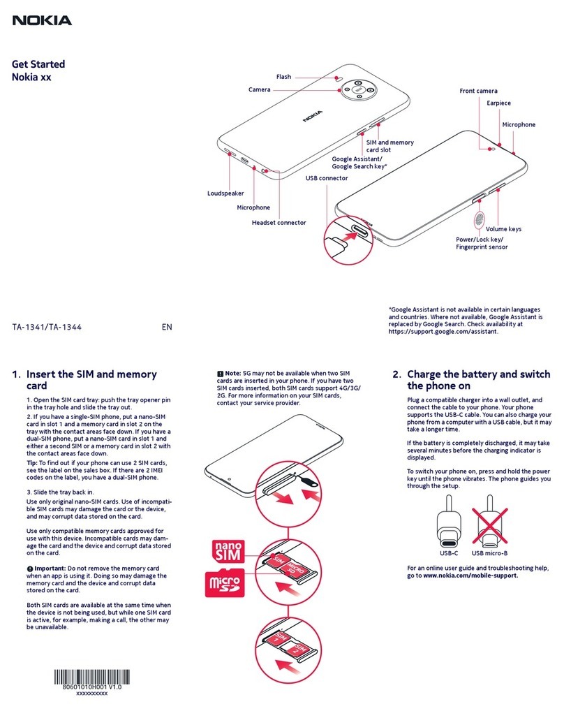 Nokia TA-1341 Specification sheet Nokia TA-1341 Specification sheet