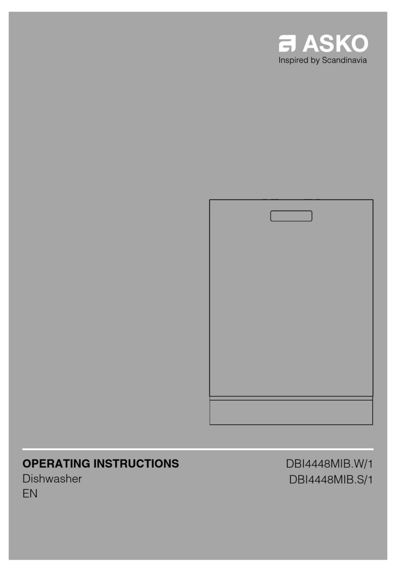 Asko DBI4448MIB.W/1 User manual