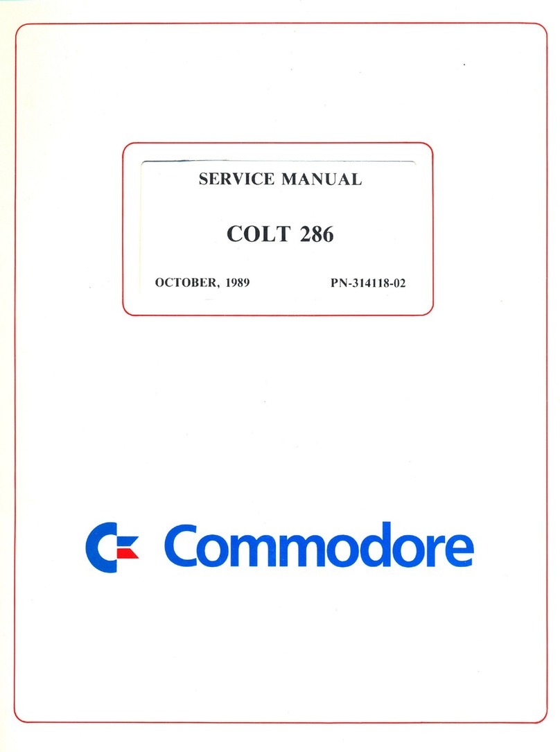 Commodore COLT 286 Service manual