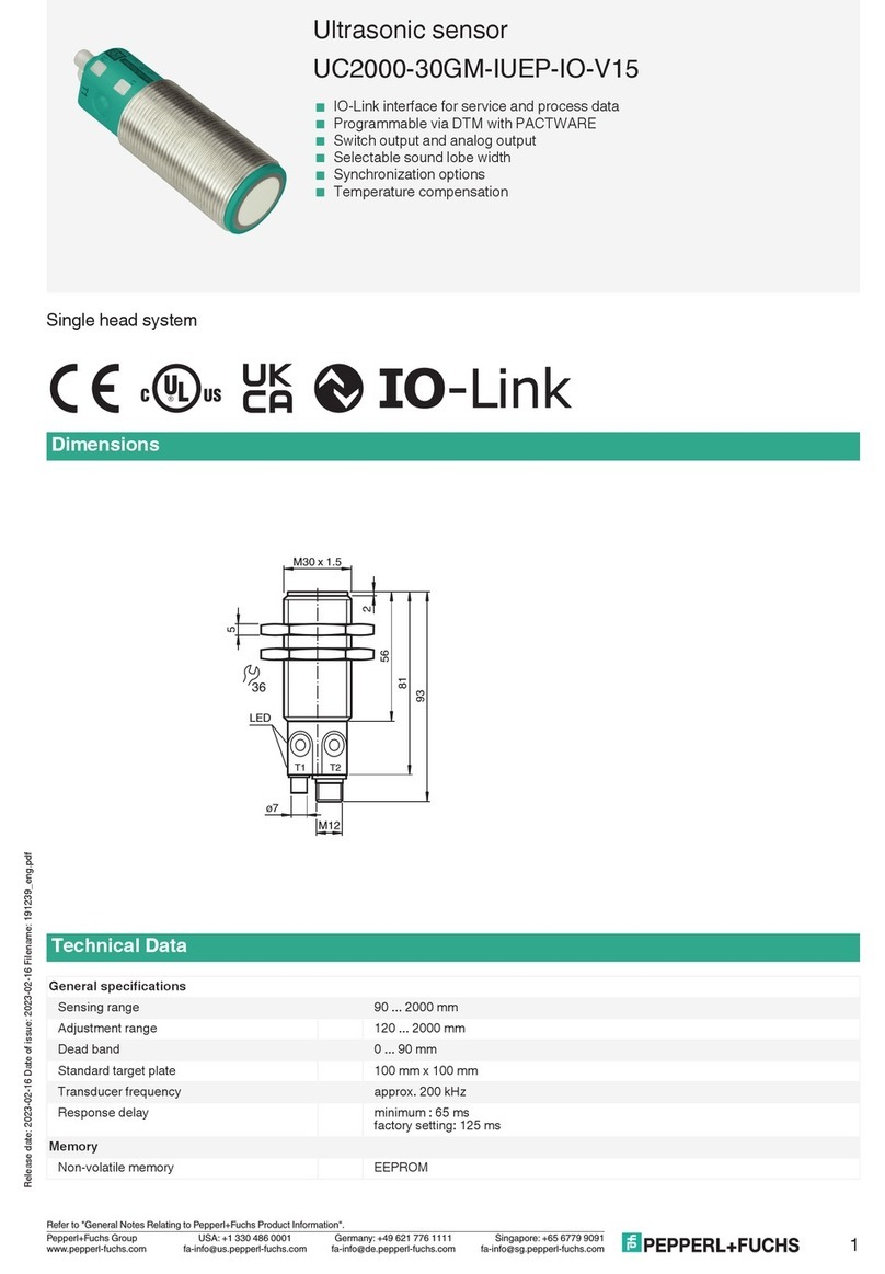 Pepperl+Fuchs UC2000-30GM-IUEP-IO-V15 User manual