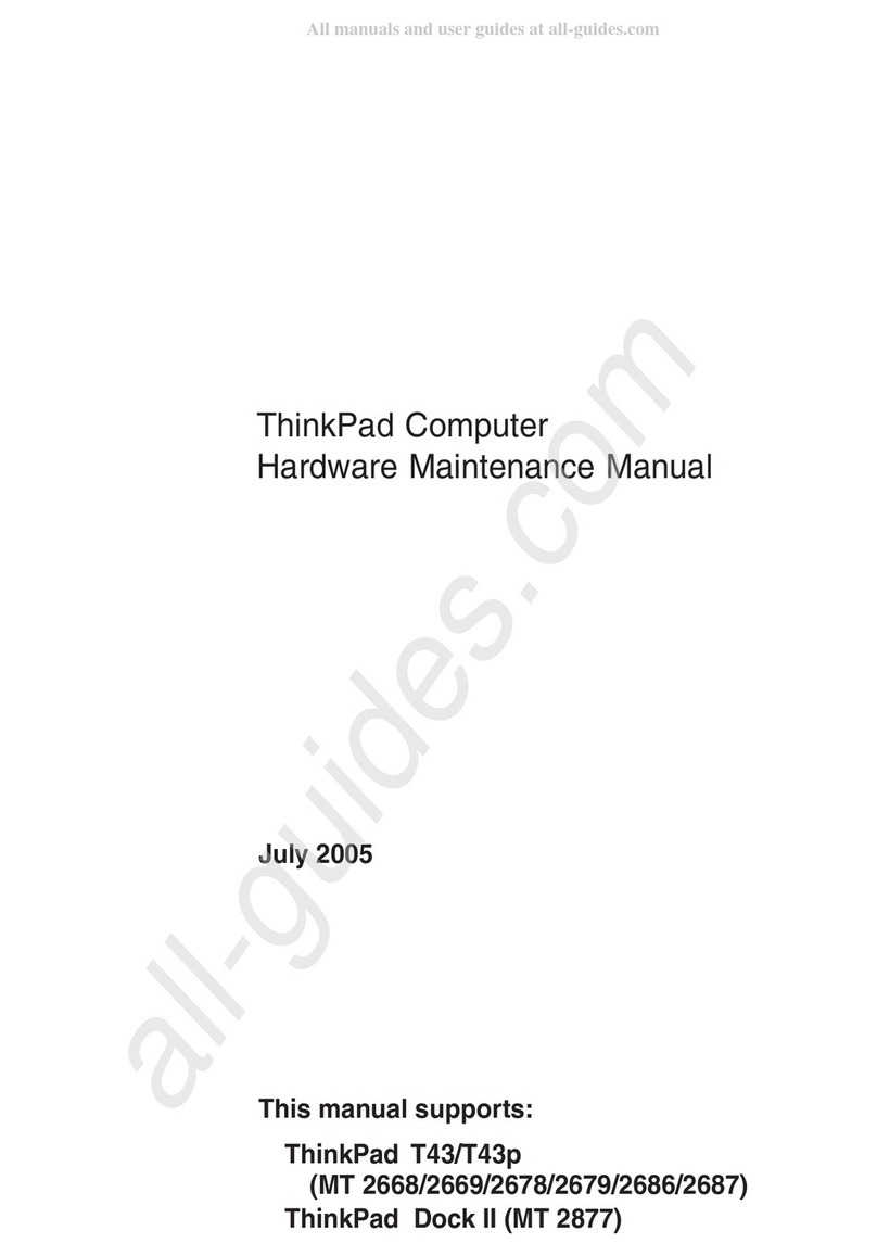 HP ThinkPad T43 Owner's manual