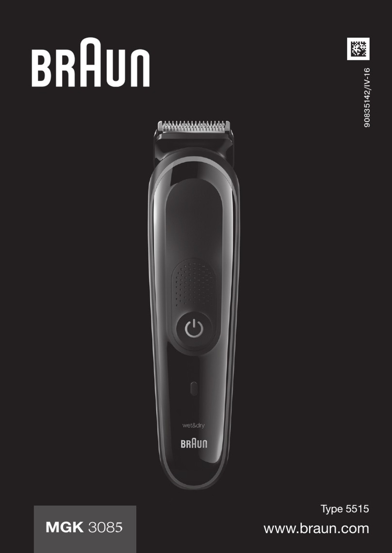 Braun MGK 3085 User manual