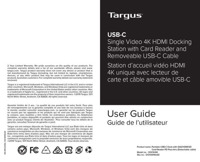 Targus DOCK414 user guide