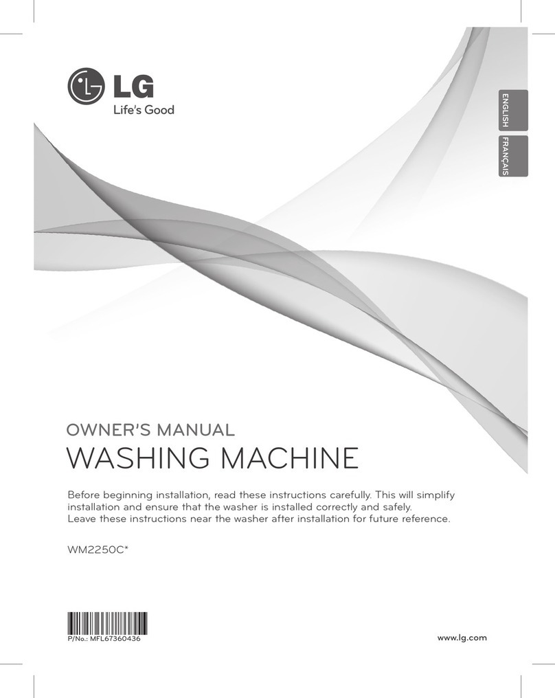 LG WM2250C Series User manual