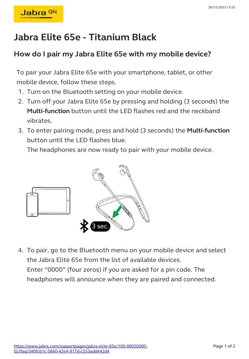 Jabra Elite 65e instructions
