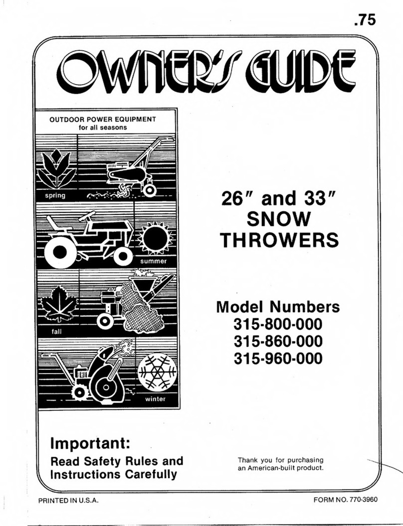 MTD 315-800-000 User manual
