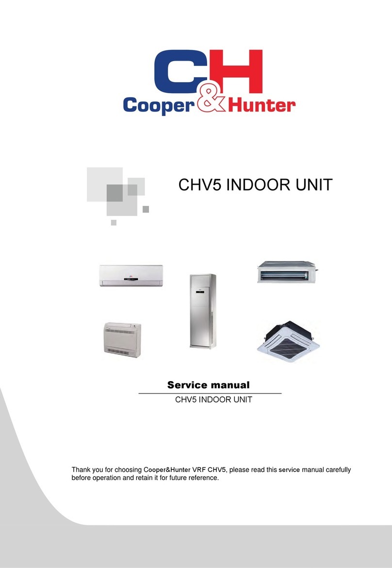 Cooper & Hunter CHV-5SW22NKA3 User manual Cooper & Hunter CHV-5SW22NKA3 User manual