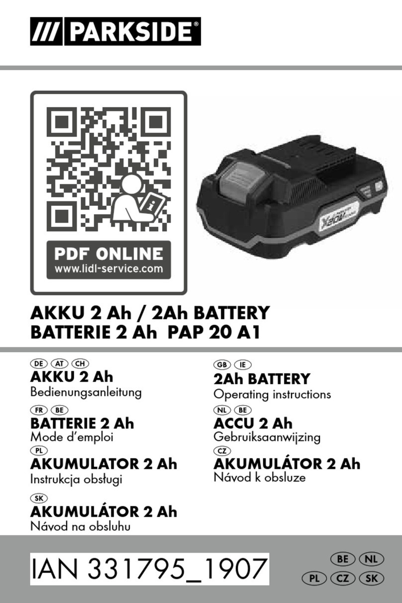 Parkside PAP 20 A1 operating instructions