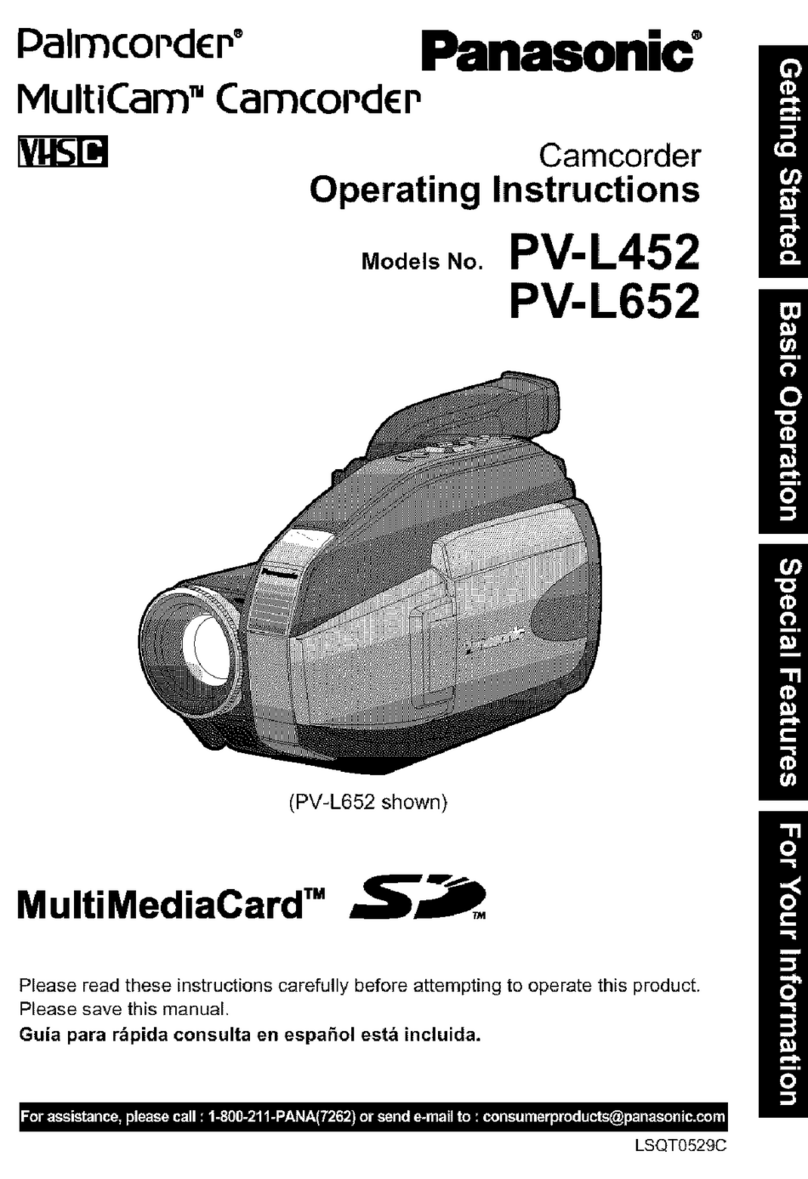Panasonic PV-L452 operating instructions