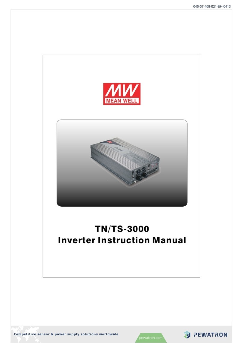Pewatron MEAN WELL TN-3000 instruction manual