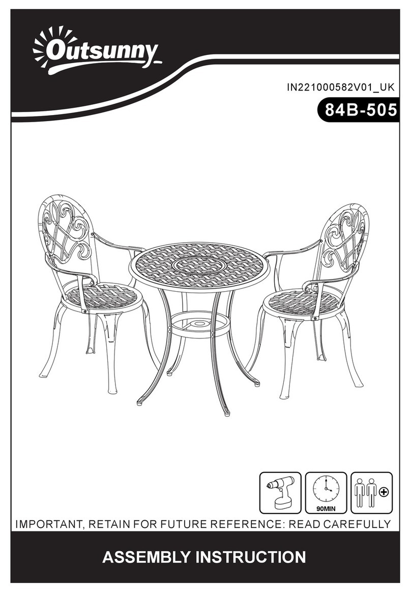 Outsunny 84B-505 Assembly instruction