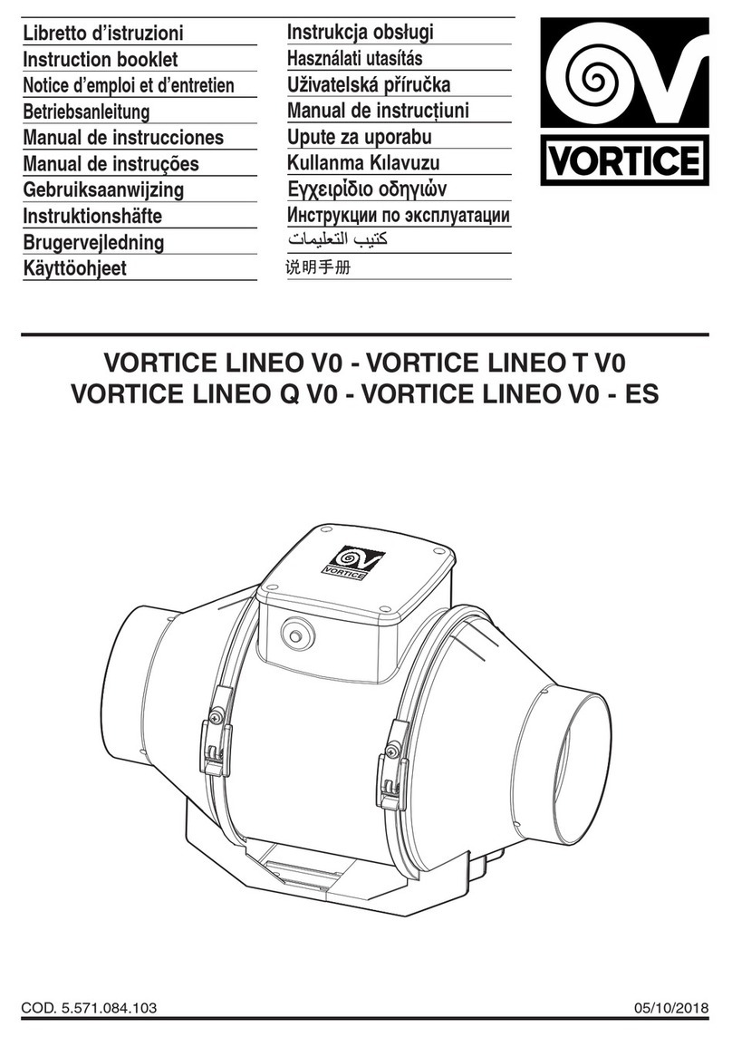 Vortice LINEO V0-ES Instruction booklet