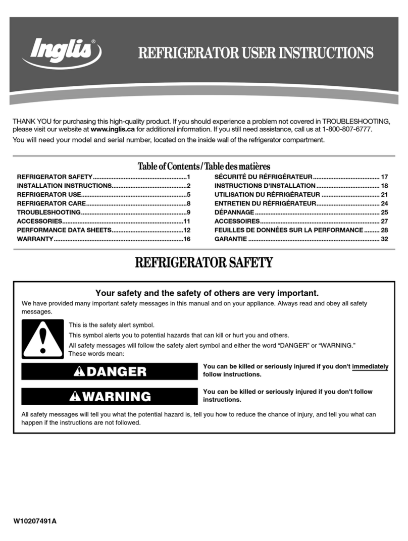 Inglis W10207491A User manual