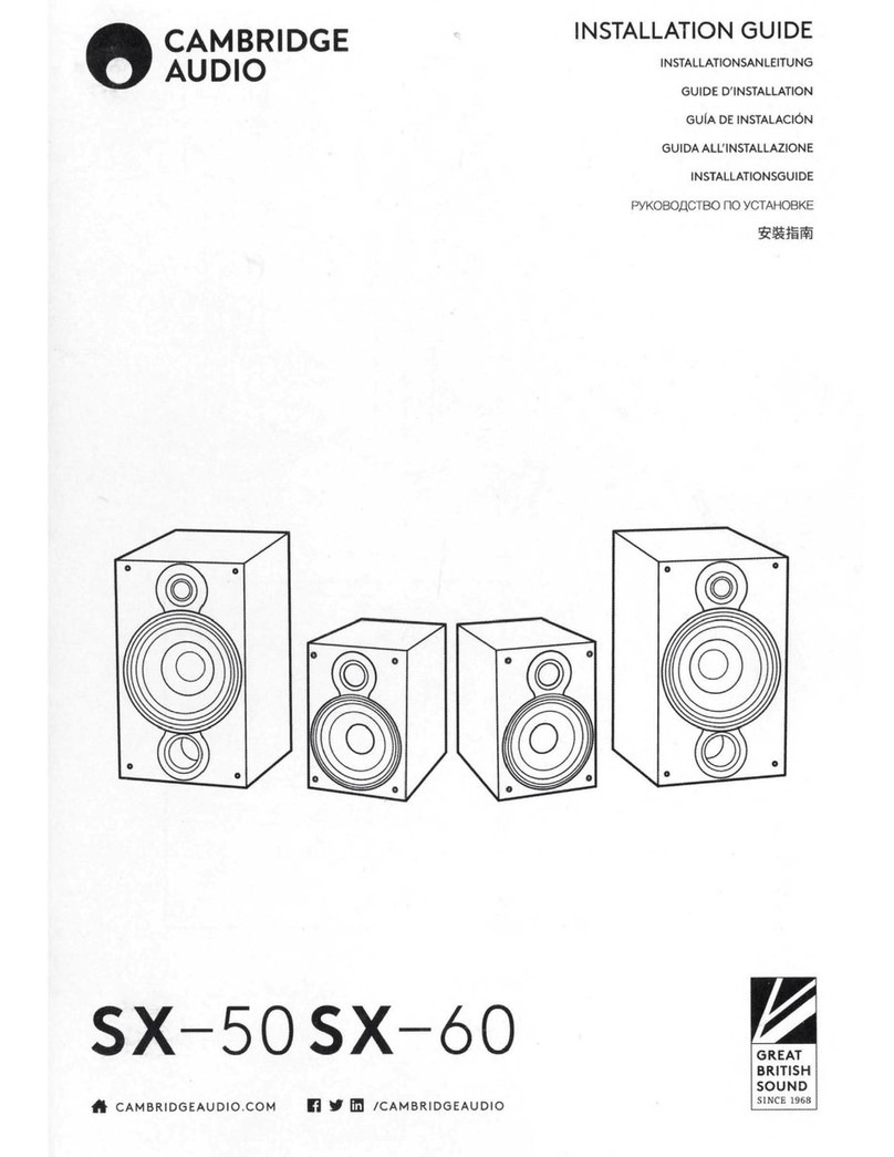 Cambridge Audio SX-50 installation guide