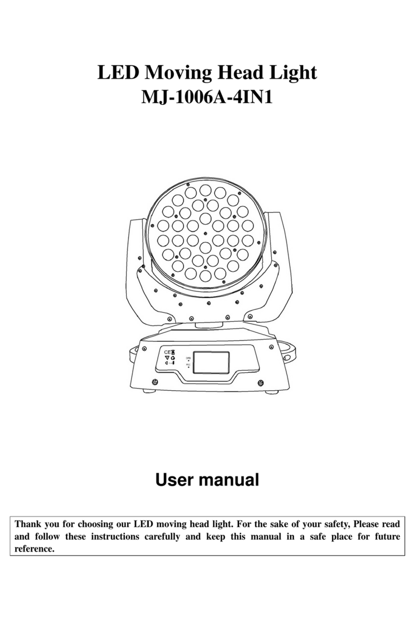 MJ LED LIGHTNING MJ-1006A-4IN1 User manual