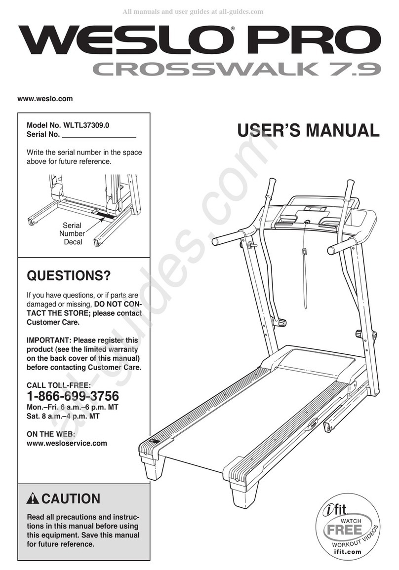Weslo WLTL37309.0 User manual