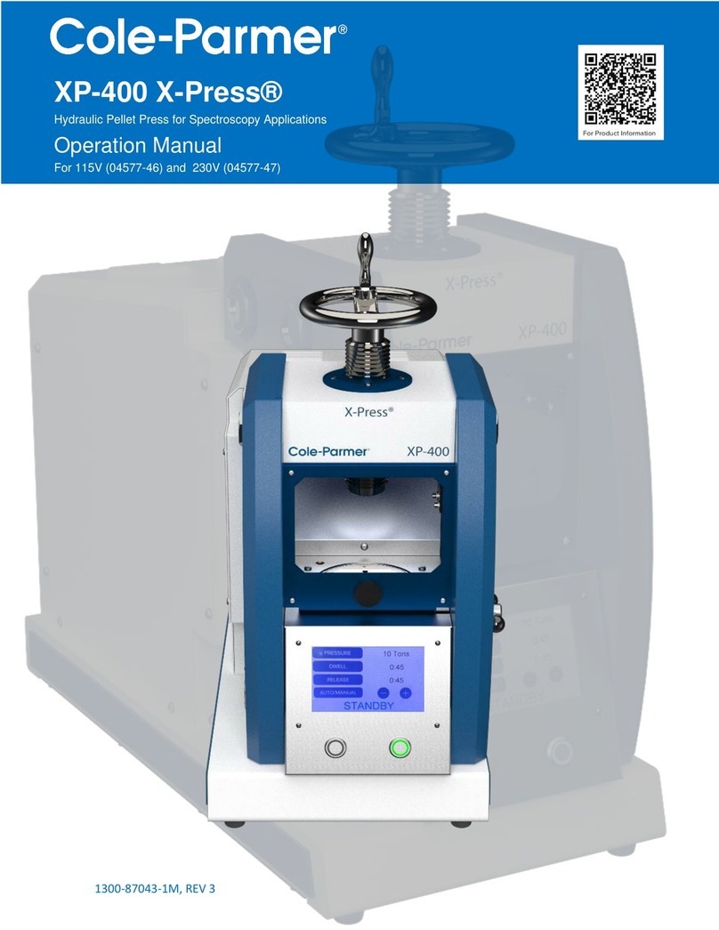 Cole Parmer SPEX 3636 X-Press Operation manual