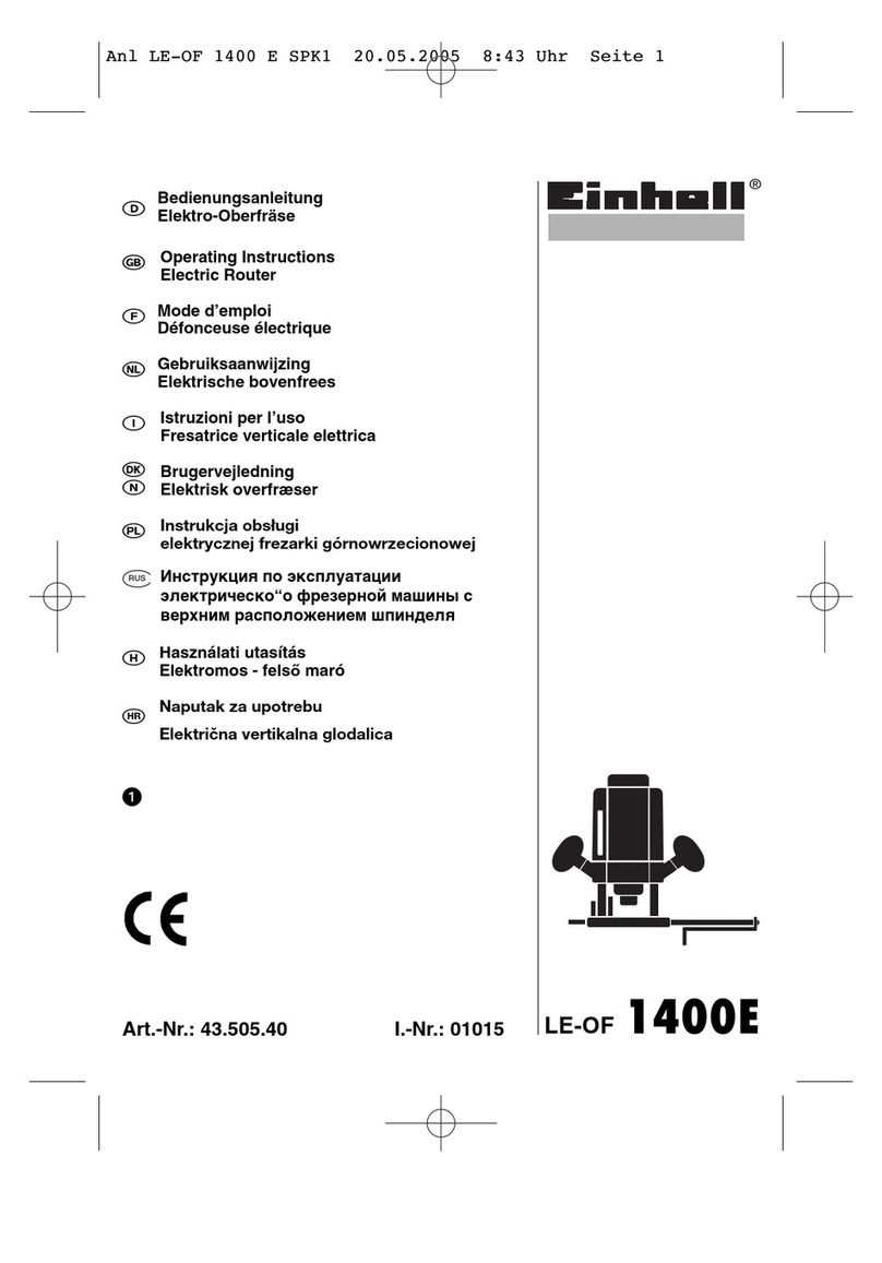 EINHELL LE-OF 1400E User manual