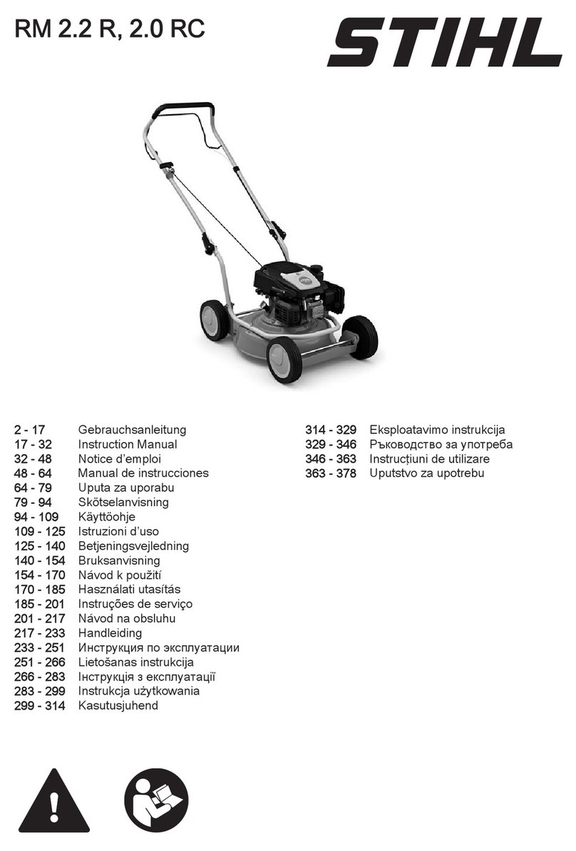 Stihl RM 2.2 R User manual Stihl RM 2.2 R User manual