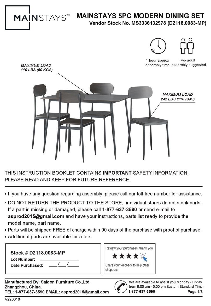 Mainstays MS3336132978 User manual Mainstays MS3336132978 User manual