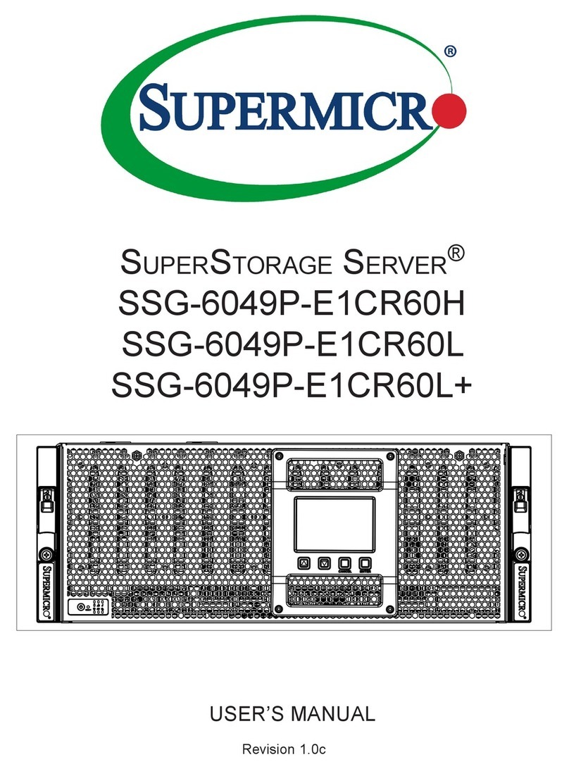 Supermicro SuperStorage Server SSG-6049P-E1CR60H User manual