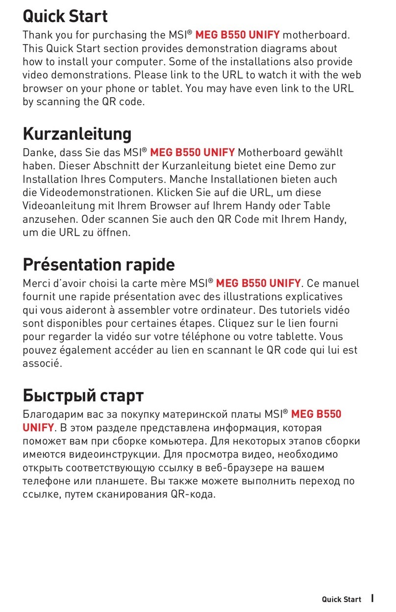 MSI MEG B550 UNIFY manual